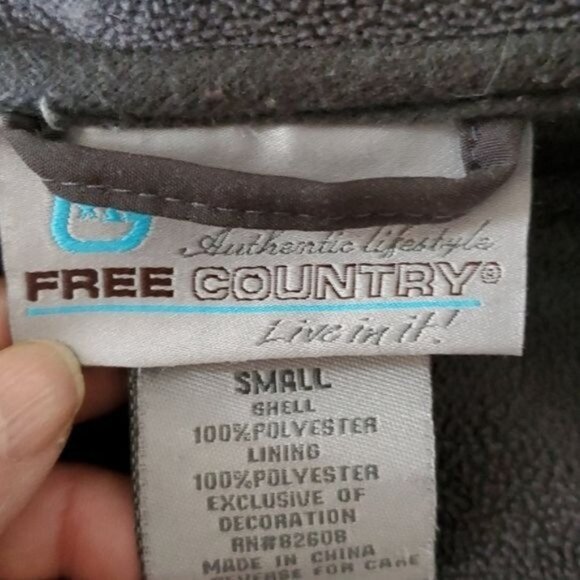 Free Country Jacket Coat Full Zip Up Hooded Hoodie Women's WOMAN'S Petite SMALL - Picture 8 of 12